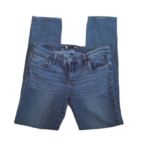Kut From The Kloth Medium Wash Straight Leg Jeans Size 8 - Picture 2 of 5